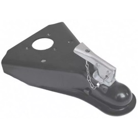 Husky 87077 2" A-Frame Straight Coupler with Chain,Black