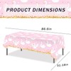 2 PCS White Swan Plastic Tablecloth, Disposable Ballet Tablecloth, Rectangular