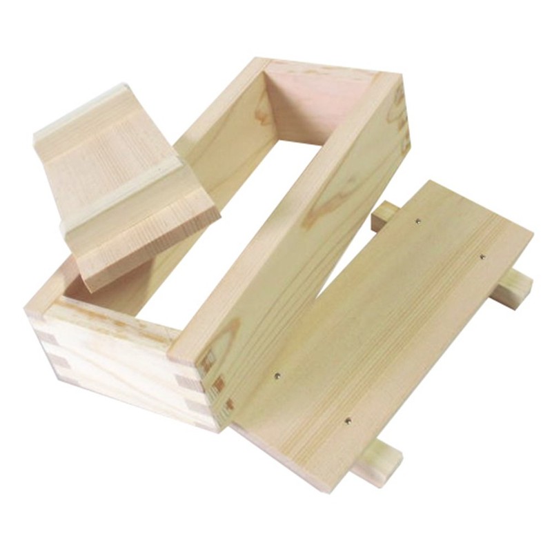 Ikegawa Wood Pressed Sushi Mold, Cypress, Large, 2 Cups, Made