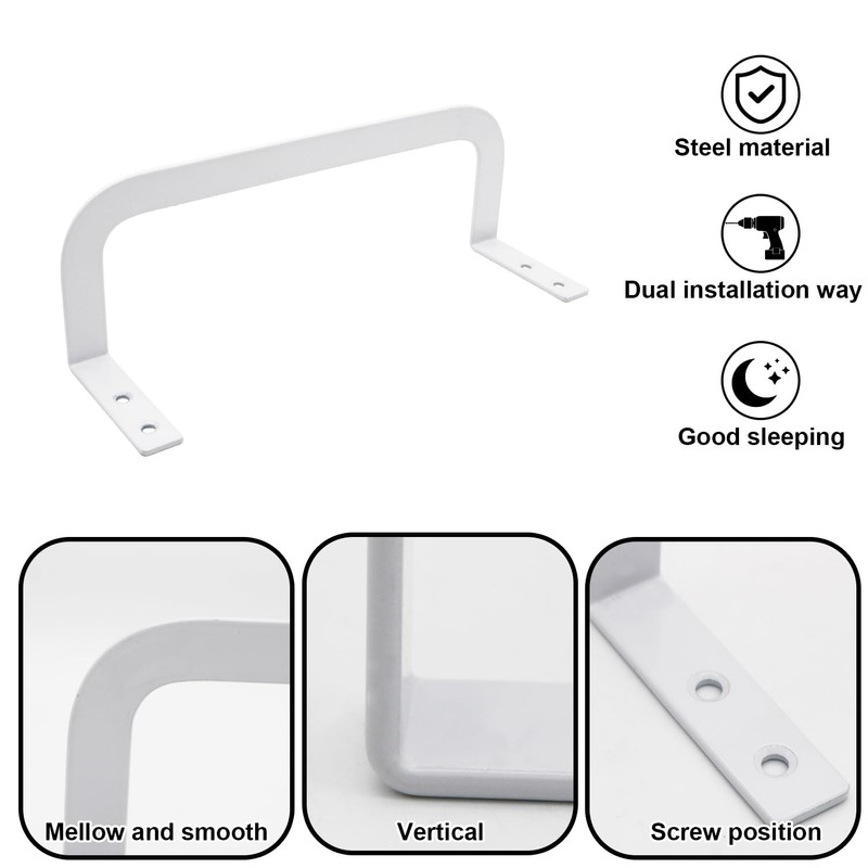 RUENXG 2-Pack Mattress Gripper & Metal Bed Frame Stabilizer Bar