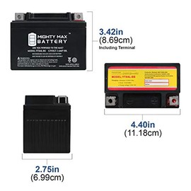 Mighty Max Battery Mighty Max Battery YTX4L-BS SLA Battery for ATV Quad Dirt/Pit Bike 50/70/110/125 CC Brand Product