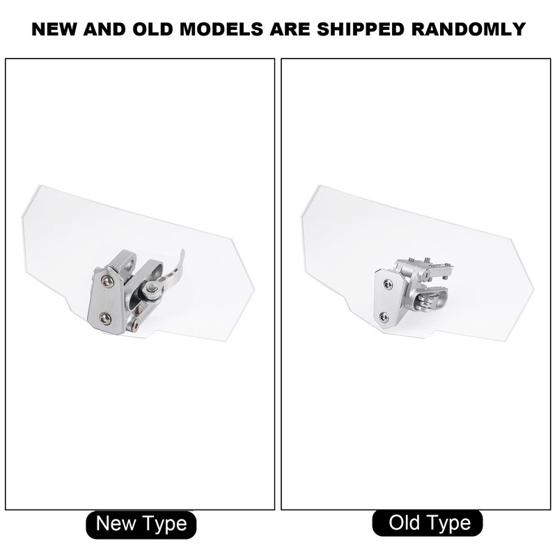 Motorcycle Universal Adjustable Windscreen Wind Deflector Windshield