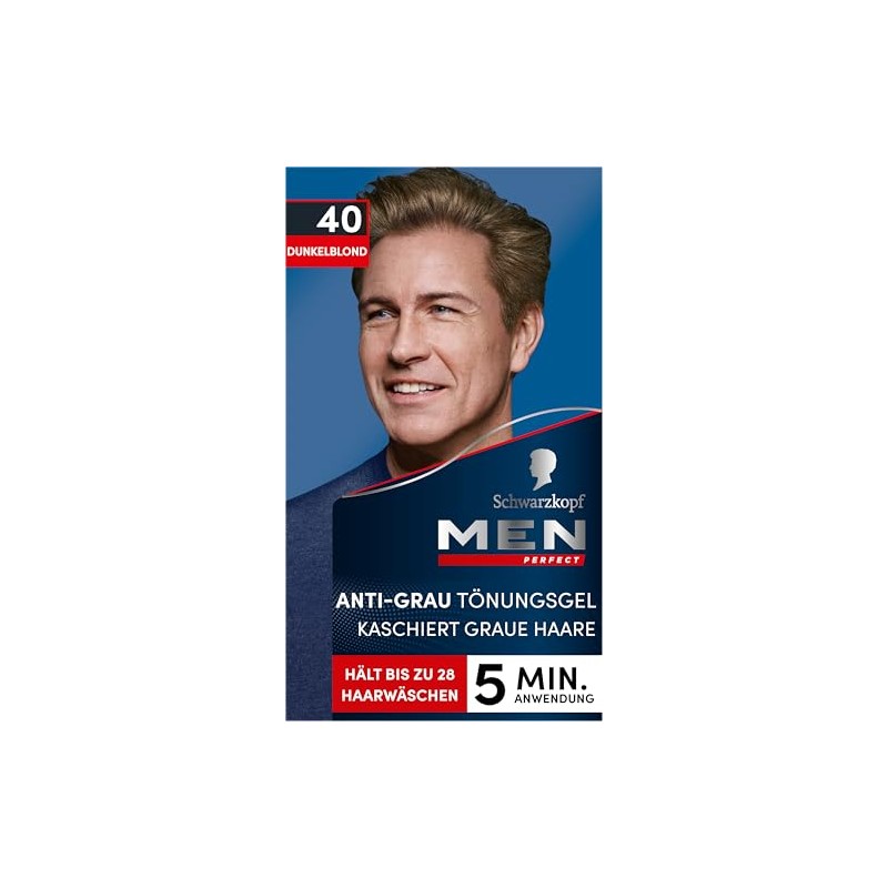 3x Schwarzkopf Men Perfect 40 Natural Dark Blonde