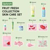 QUIYUM Obst Hautpflege Set, 14 teiliges Gesichtspflege Set für Damen