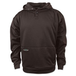 Arborwear Tech Double Thick Hoodie for Men - Heavyweight Pullover Hooded Sweatshirts For Men With Snap Neck, Handwarmer Pouch, Chestnut - 2X-Large