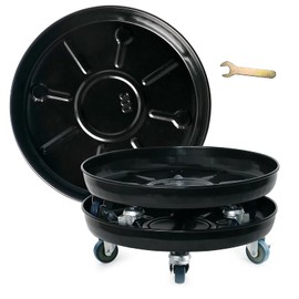 Plant Caddy with Wheels,3 Pack Black Heavy Duty Plant Stand with Universal Wheels,Round Pot Trolley for Indoor Outdoor (12.12)