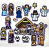 Nativity Felt Figures Flannel Board Stories 25 Pieces Christmas Scene