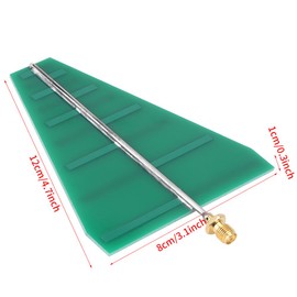 1pc Log Regular Antenna 1.35GHz to 9.5GHz UWB Ultra Wideband Log Periodic Antenna with N Female Connector