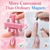 2Pcs Automatic Cat-Eye Nail Magnet for Cat Eye Gel Polish,