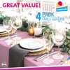 4pk Long Pink Table Cloth Party | 274 x 137cm