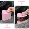 Accmor Car Trash Can with Lid, 2 Pack Pink Mini