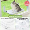 Zoratoo 2PC Cat Window Perch Cordless Foldable Cat Hammock Bed