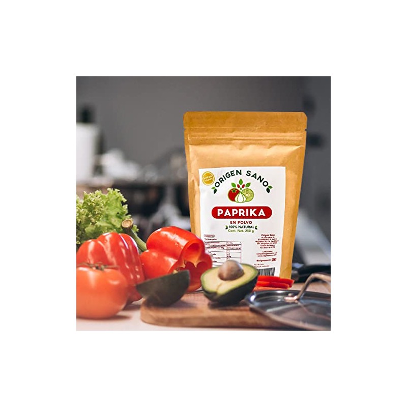 Origen Sano | Paprika en Polvo | Condimento Paprika 100%