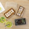 Restaurantware Sushi Containers, Pack Of 100 Plastic Disposable Rectangle Sushi