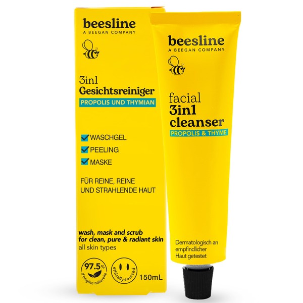 BEESLINE Facial 3-in-1 Cleanser - Propolis & Thyme, Cleansing Gel