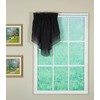 Today's Curtain Emelia Original Voile Ascot 25", Black, 40" W
