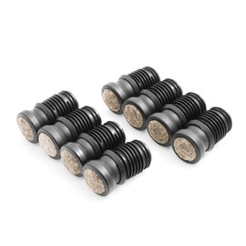 Design61 Tilt glides with felt slide base Floor Protective Protector Foot for round tubes Ø 16 mm Set of 8