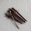(10x10) Bamboo Pick 20p Dasik Holder Branch Tea Fork Dessert