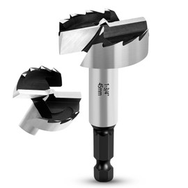 NICAVKIT 1-3/4 Inch Forstner Bit for Wood,1-3/4" Forstner Drill Bit for Woodworking, Wood Drill Bit Woodworking Hinge Cutter Tool for Wood Plywood Plastic