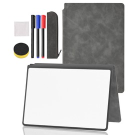 TEOOTRE Small Dry Erase Board,Double Sided Folding Whiteboards 6.57x5.51Inches Mini Portable White Board Dry Erase,Desktop Foldable WhiteBoard Notebook for Drawing,Office,Home,School(Black)