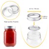 100 Pcs Regular Mouth Canning Lids+ 10 Pcs Mason Jar