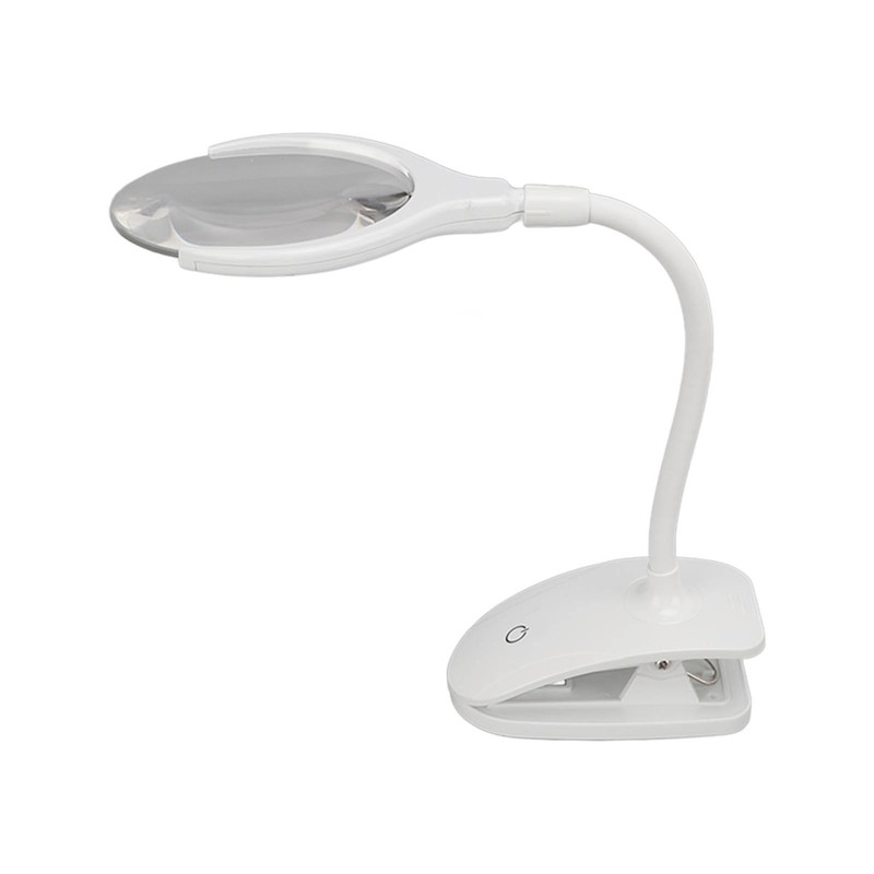 Magnifying Lamp 6 LED 2 Gears Optical Lens Adjustable Foldable