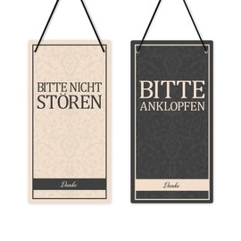 Putuo Decor Sesson in Progress Sign, Please Do Not Disturb Door Sign, Welocme Please Knock Sign, 10 x 5 Inch PVC Double Sided for Hotel, Office, Clinic