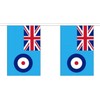 Flagtex RAF Ensign Rectangle Bunting Premium Fabric Bunting For Indoor and Outdoor Use (9m (30 Flags))