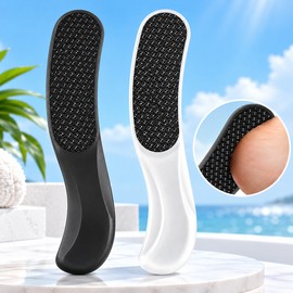 2 Pcs Nano Glass Foot File for Heel Exfoliation – Crescent-Shaped Manual Callus Remover for Smooth At-Home Foot Care