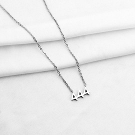 Generic Dainty 444 Angel Devil Number Necklace Numerology Jewelry Birthday Gift(444 necklace)
