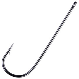 Gamakatsu LS-5013 Hooks Black Sea Hooks, Fishing Hooks for Sea Fishing, Single Hook, Eye Hook, Butthook for Surf Fishing, Size/Package Contents: Size 1-25 Pieces