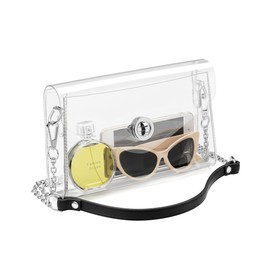 BS-VOG Clear Purse for Women, Clear Bag for Stadium Events, Crossbody Bag Stadium Approved for Sports Concerts Outfits