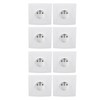 8pcs French Standard Socket 16A Wall Mounted Socket Wall Outlet