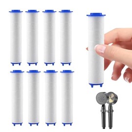 Pack of 9 Shower Head Filters for Hard Water - High-Quality PP Filter for Dabeto Propeller Shower Head (DB7756-G)