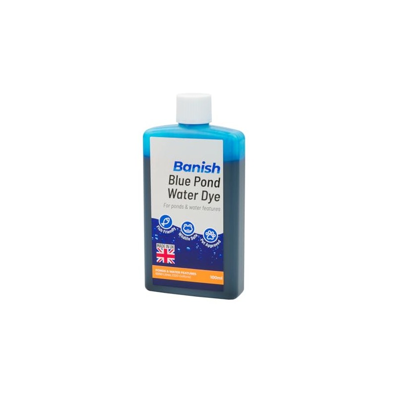 Pisces Banish Blue Pond Dye 100ml Water Colour Algae Control