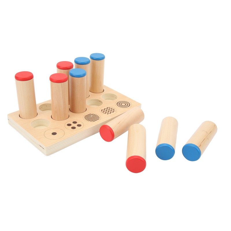 Wooden Sound Cylinders Toy Sensory Integration Training Educational Sound Stick
