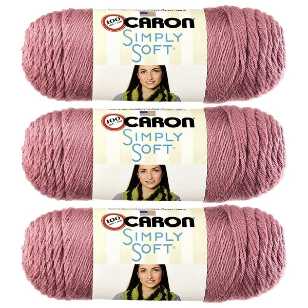 Caron Simply Soft Yarn Solids (3-Pack) Plum Wine H97003-9722