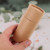Makeup Brush Container 20pcs Empty Kraft Paper Jar Tube Cardboard