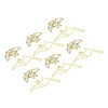 100pcs Shaped Paper Clips Pterosauria Yellow Dinosaur Shape Metal Portable