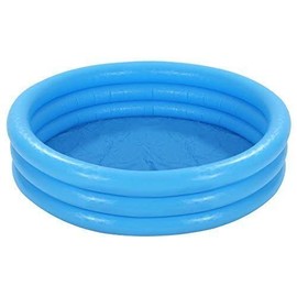 Intex Crystal Blue 45 x 10 Inflatable Pool for Kids Backyard Summer Fun