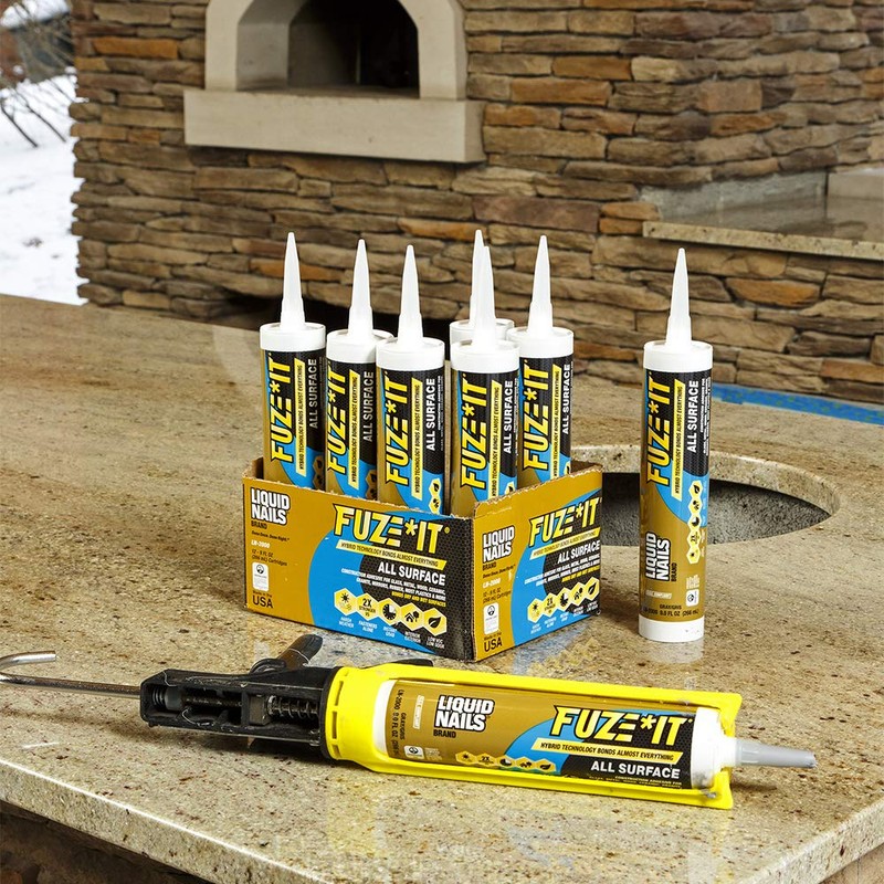 Liquid Nails 56198673380 LN-2000 FuzeIt All Surface Construction Adhesive (9-Ounce)