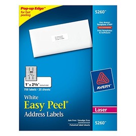 Easy Peel White Address Labels w/ Sure Feed Technology