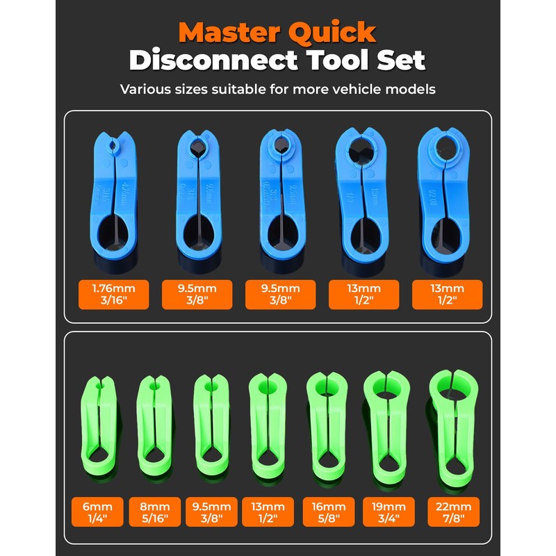 MateAuto 45 Piece Fuel Line Disconnect Tool Set