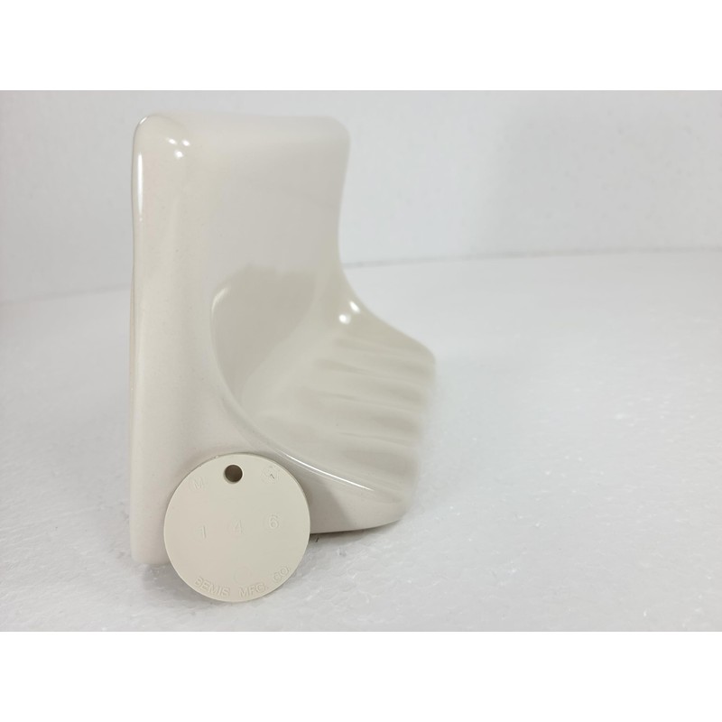 Beige Bone Almond Ceramic Soap Dish Shower Tray Tile in