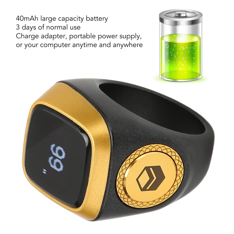 Finger Tally Counter Clicker, 0.49 Inch OLED Screen Smart BT