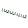 12pcs RISK Bicycle Disc Brake Rotor Bolts M5x10mm T25 Titanium