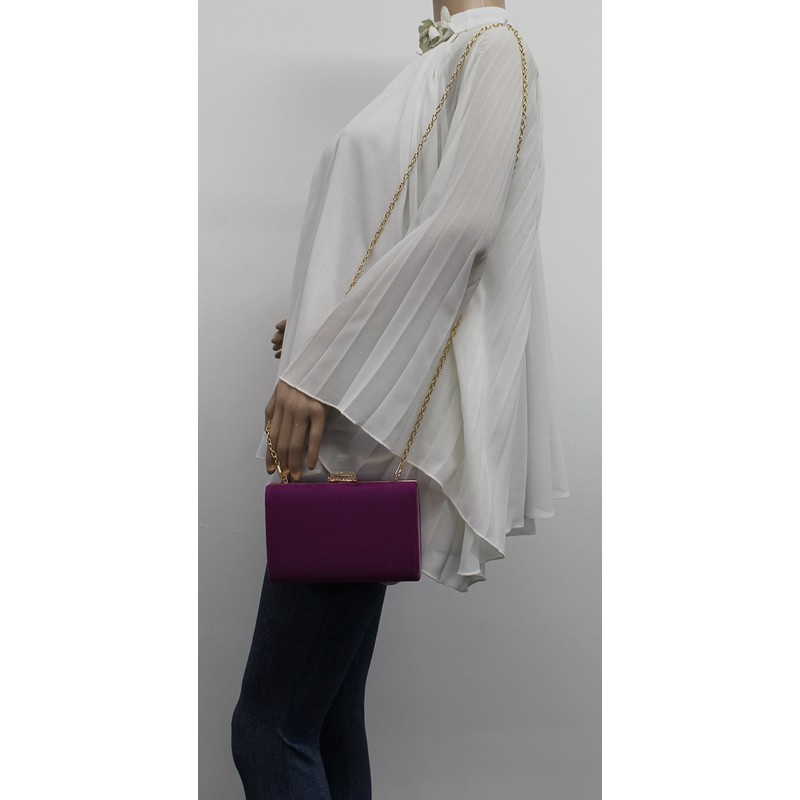 SWANKYSWANS Women's Clutch One Size - Purple -