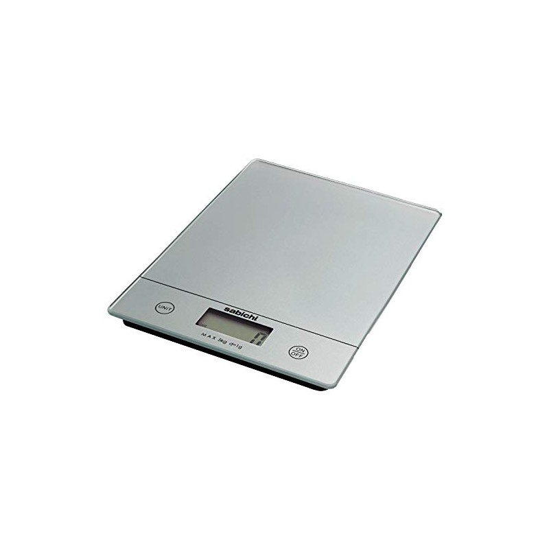Sabichi Silver Digital Kitchen Scales - Food Scale with Tempered