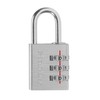 Master Lock 630JADSLV Padlock, Dial, Password Setting, Small, Lightweight, Main Body Width 1.3 inches (32 mm), Inner Diameter 1.0 inches (25 mm), Aluminum, Security Prevention, Silver
