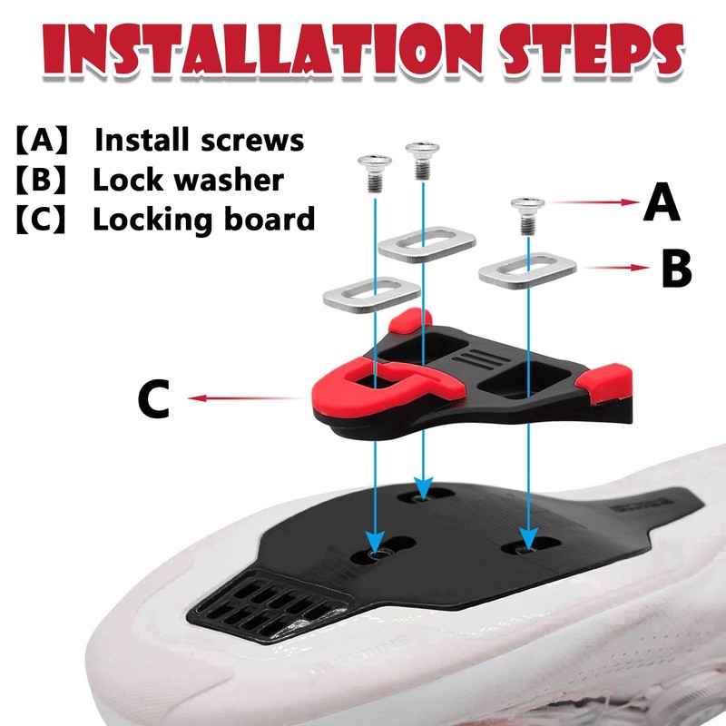 Premium SPD Cleats for Cycling Shoes - Compatible with Shimano